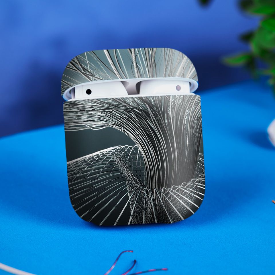 Miếng dán skin chống bẩn cho tai nghe AirPods in hình Họa tiết - HTx103 (bản không dây 1 và 2)