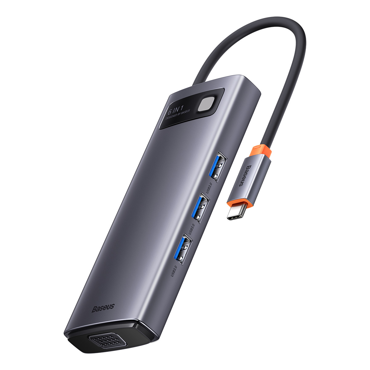 Hub chuyển USB-C to HDMI 4K60Hz/VGA/USB/C Baseus- Hàng nhập khẩu