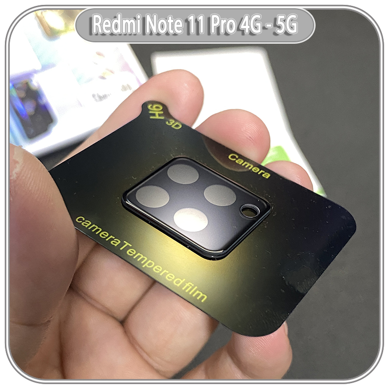 Kính cường lực camera Full đen Xiaomi Redmi Note 11 Pro 4G 5G