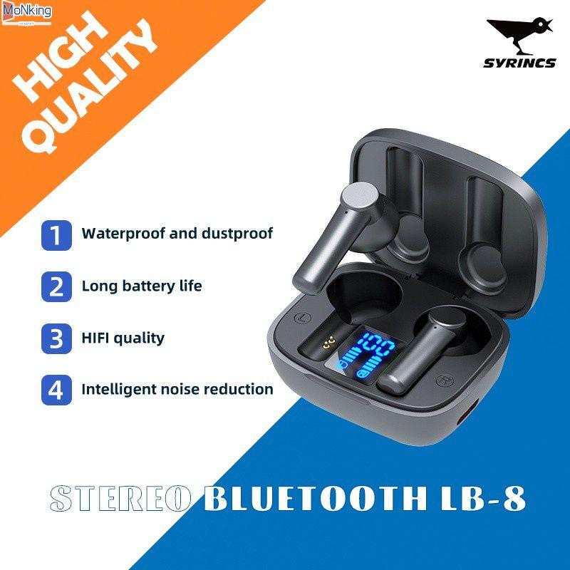 LB-8 TWS Tai Nghe Tai Nghe HIFI Stereo Không Dây Bluetooth 5.0 Tai Nghe HD Mic Tai Nghe Nhét Tai Điều Khiển Cảm Ứng Tai Nghe Nhét Tai ^ MK ^