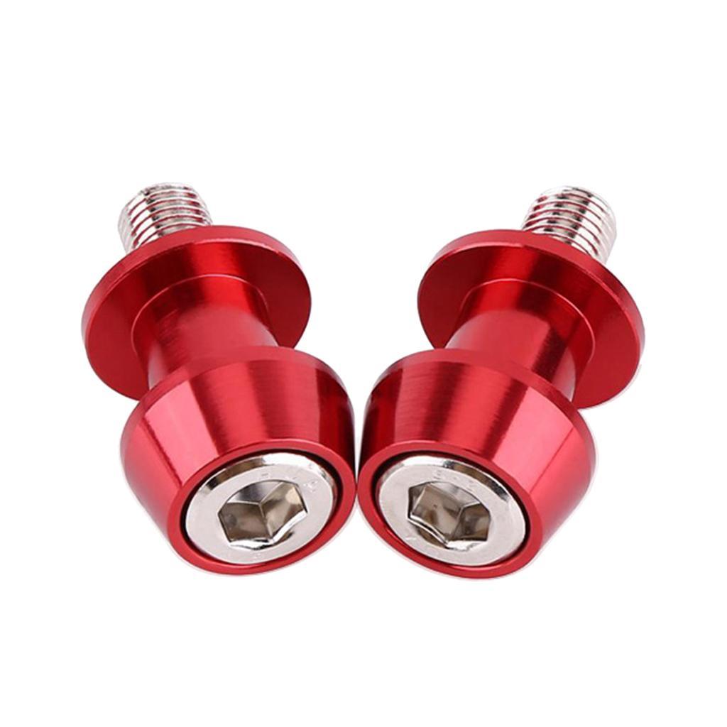 4pcs CNC Aluminum 8mm Rear Motorbike Swingarm Spool Sliders Stand M8 Bobbins