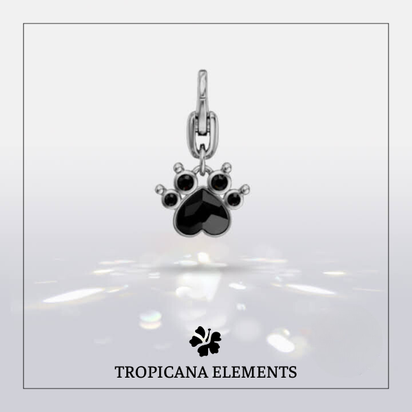 Lắc Tay Tropicana Phối Charm Swarovski Pha Lê Chân Cún Con
