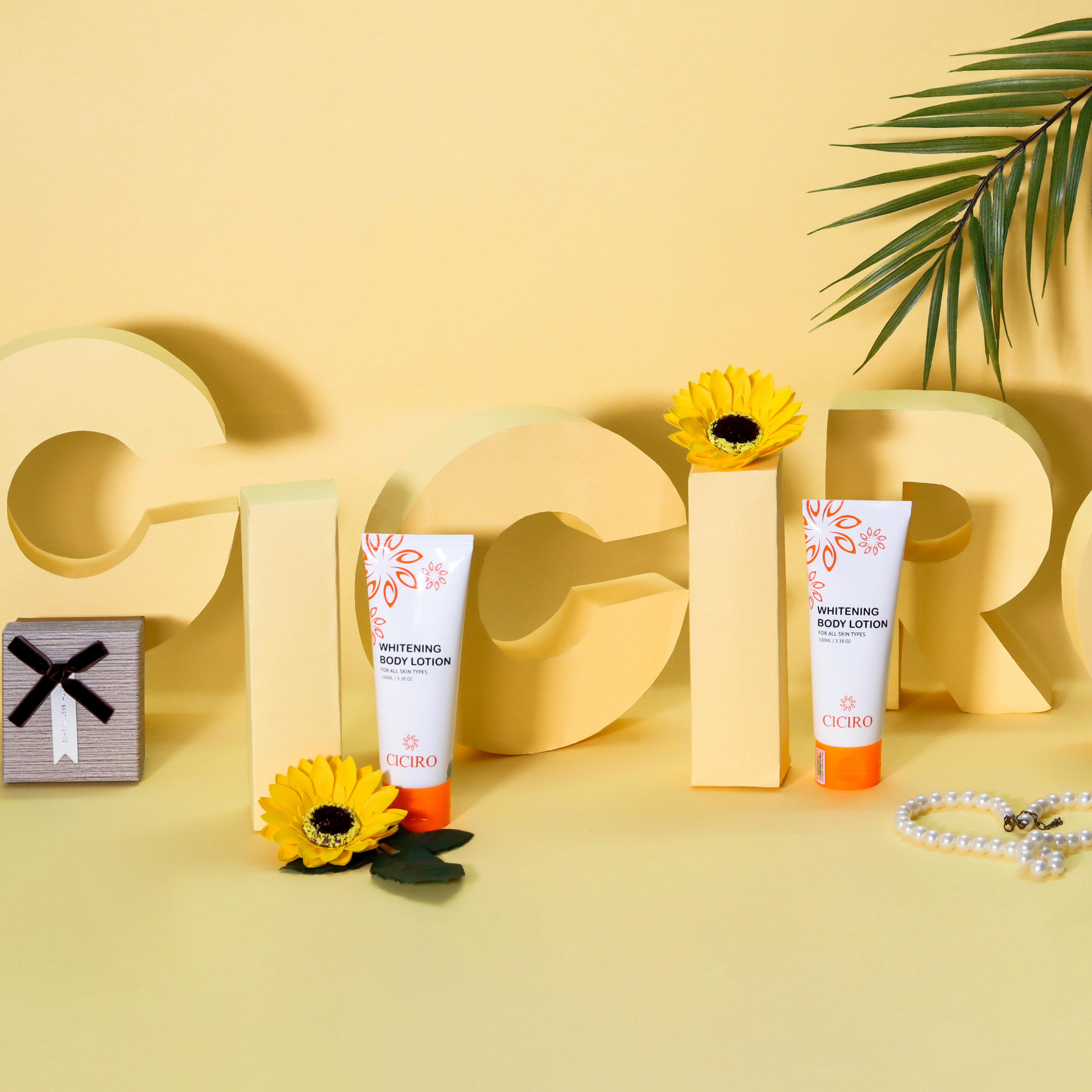 COMBO KEM DƯỠNG TRẮNG DA TOÀN THÂN – WHITENING BODY LOTION CICIRO VÀ KEM CHỐNG NẮNG – SUNSCREEN SPF50 PA+++ CICIRO