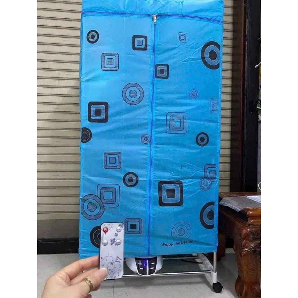 Tủ Sấy Quần Áo Có Điều Khiển Từ Xa và loại cơ Công Suất 1500W-Sấy Nhanh Tiết Kiệm Điện