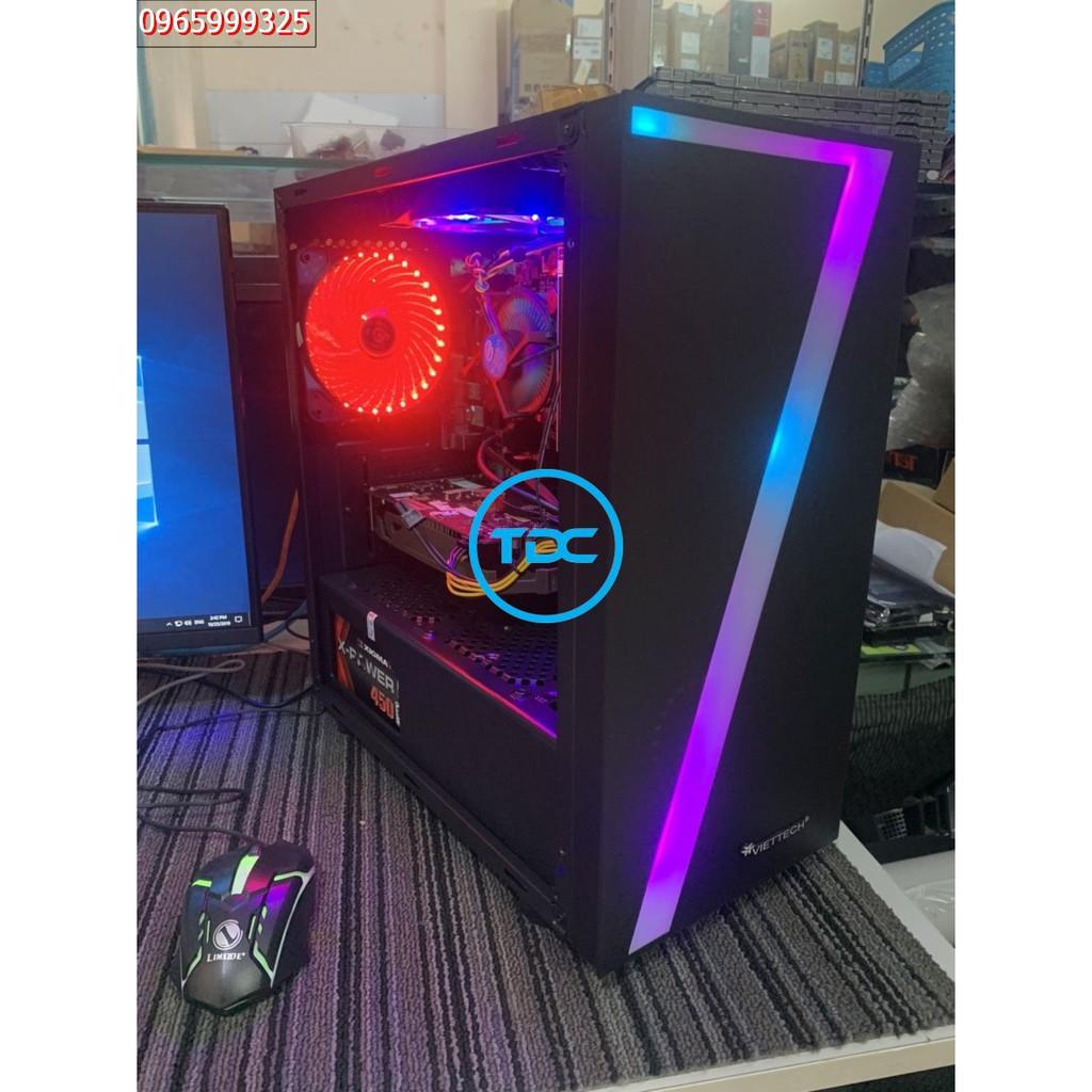 Máy tính chơi game intel core i3 2120, Ram 8GB, ổ cứng ssd 120GB, VGA 3GB. Tặng bàn phím chuột giả cơ. Hàng Nhập Khẩu