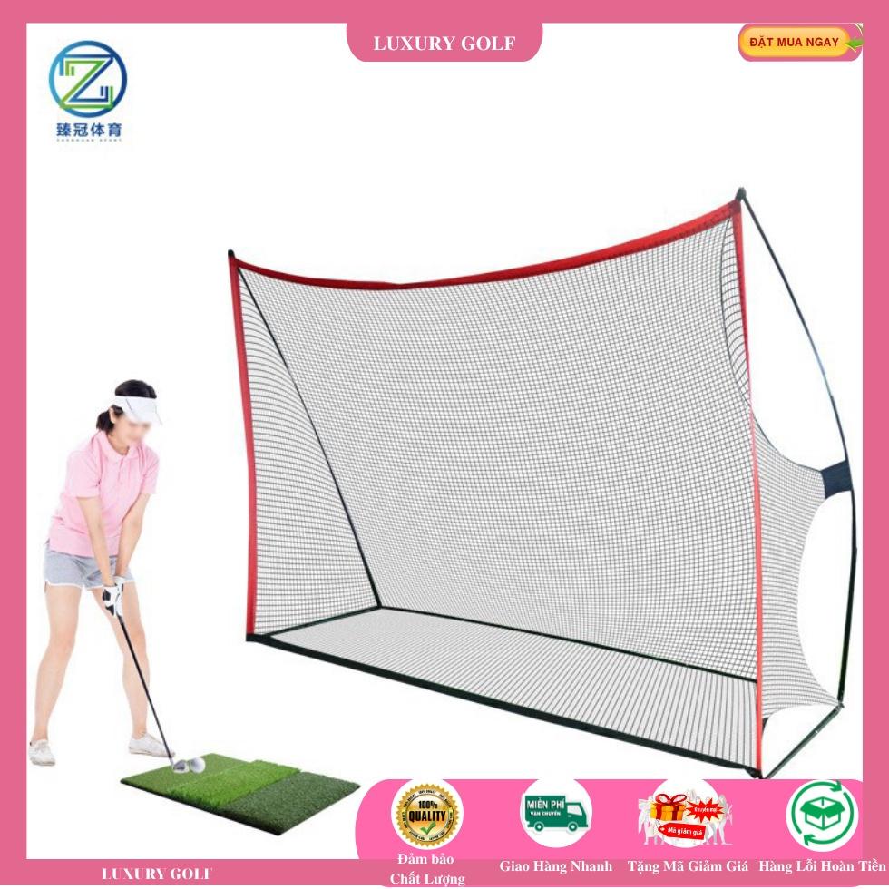 Lồng Tập Golf Tại Nhà, Lưới Tập Golf kích Thước 3m x 2,5m, Dễ dàng tháo Lắp