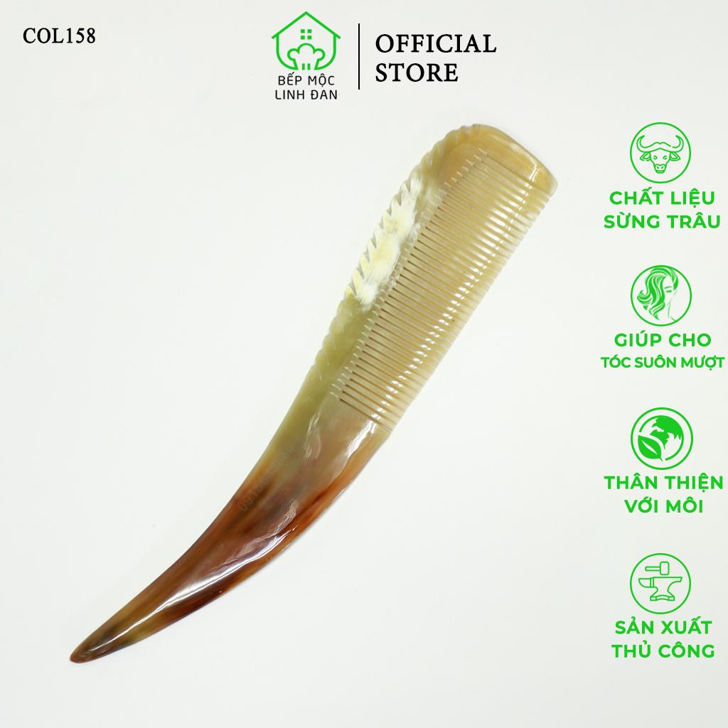 Lược Sừng Kiểu Dáng Tự Nhiên HAHANCO Mẫu Đặc Biệt