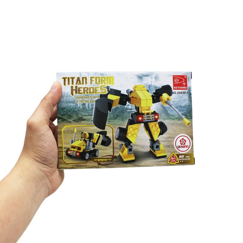 Đồ Chơi Lắp Ráp Robot Biến Hình - KeYiXing 25830-1 (82 Mảnh Ghép)