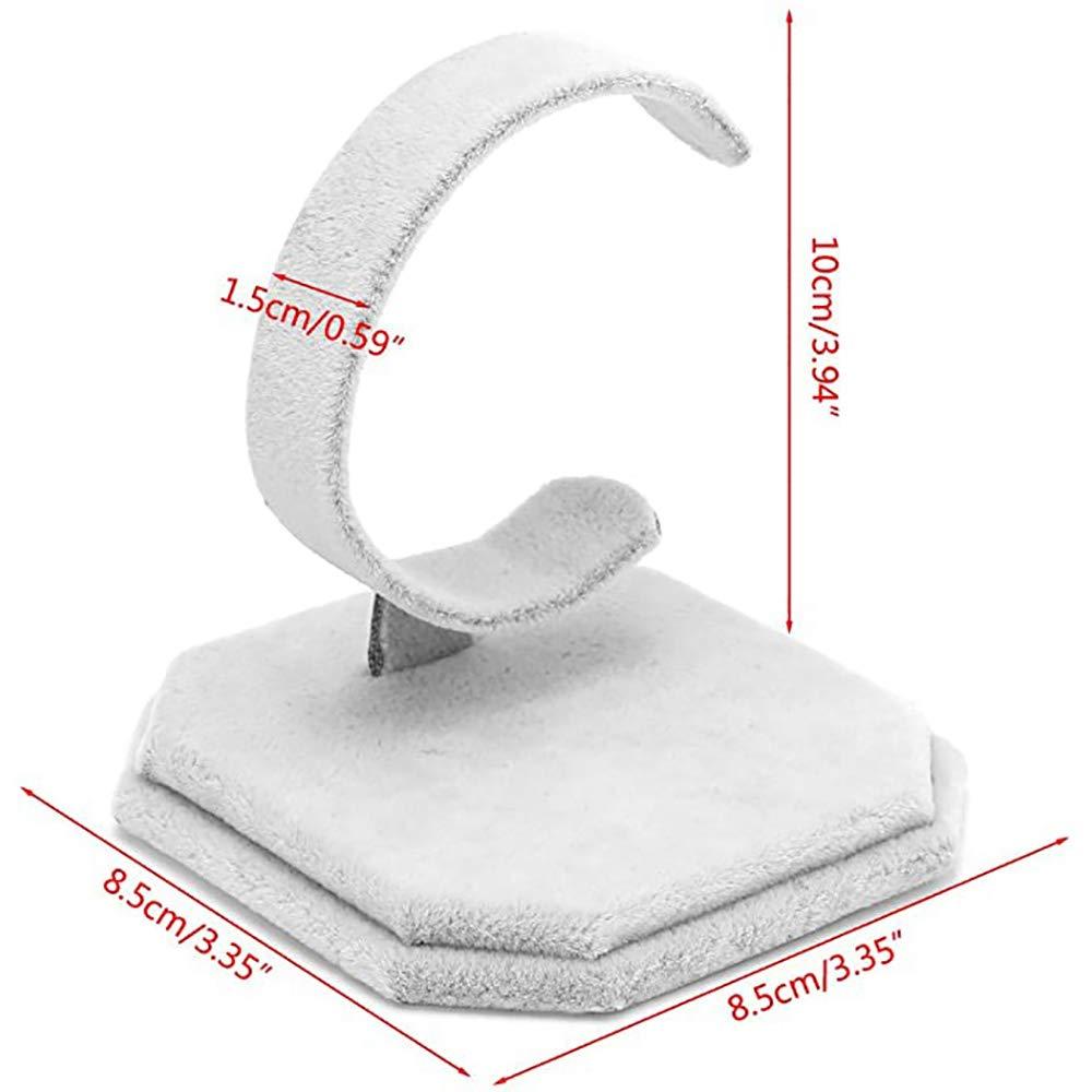 Đặt 2 hỗ trợ trình bày Velvet cho vòng đeo tay và đồng hồ đen