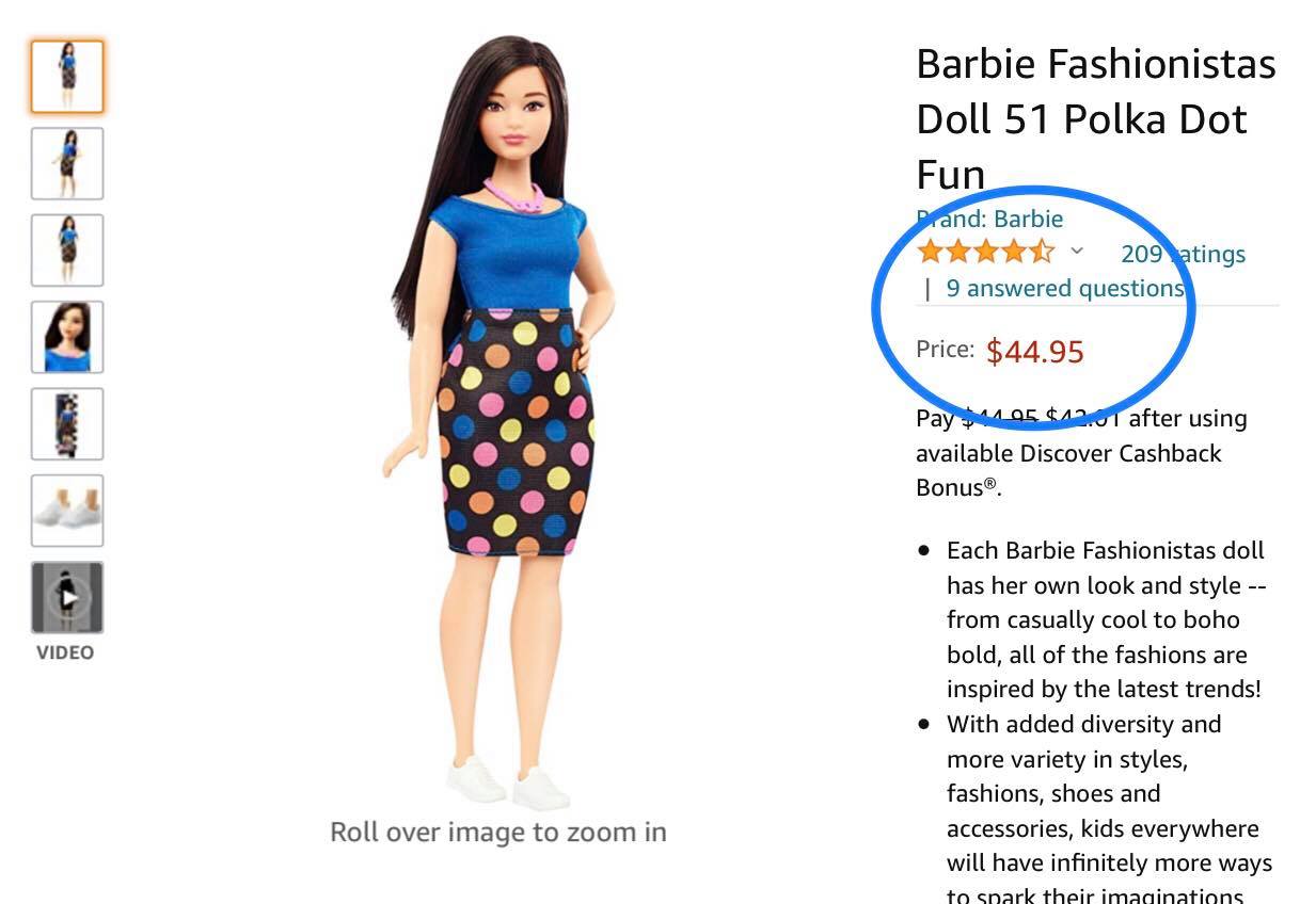 Búp bê Barbie fashionistas nghề nghiệp