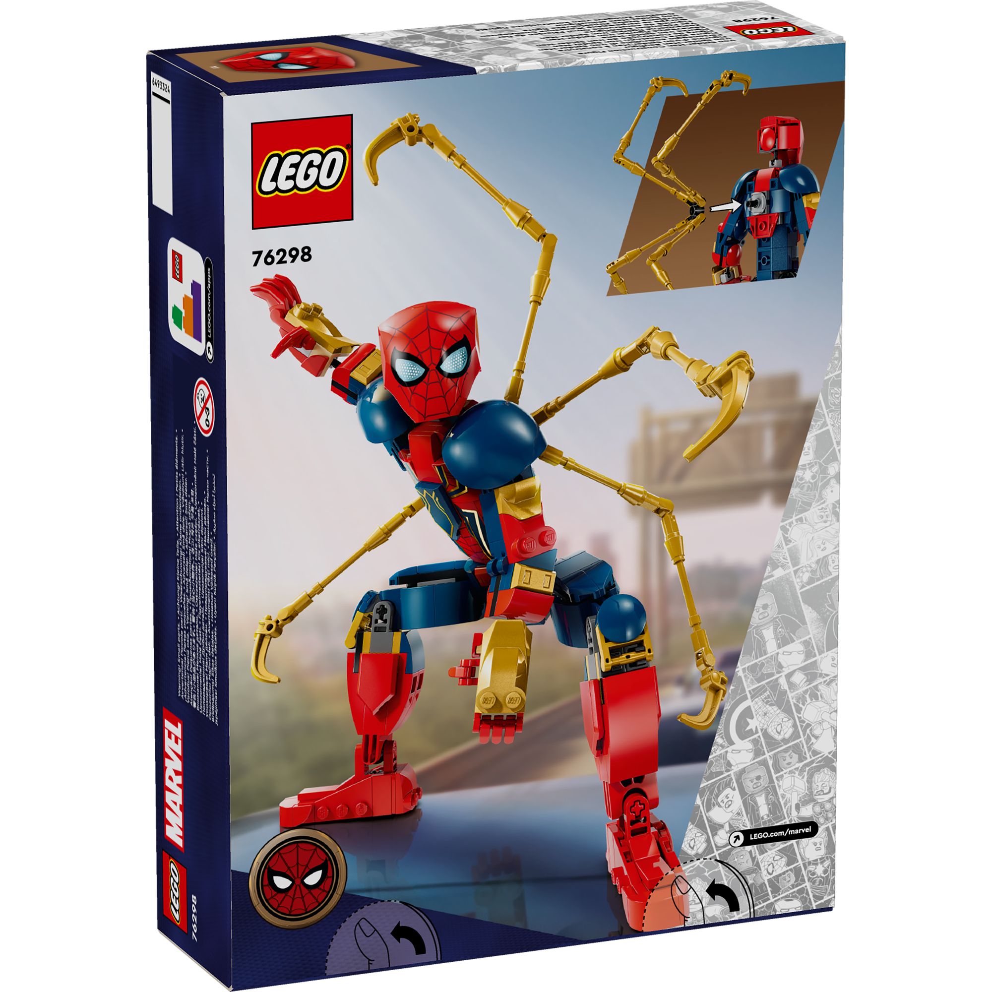 LEGO SUPERHEROES 76298 Đồ chơi lắp ráp Mô hình người nhện (303 chi tiết)
