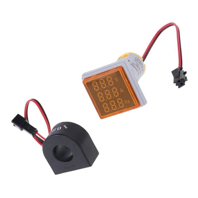 2 Pieces LED Digital Hertz Meter Voltage Current Frequency Indicator