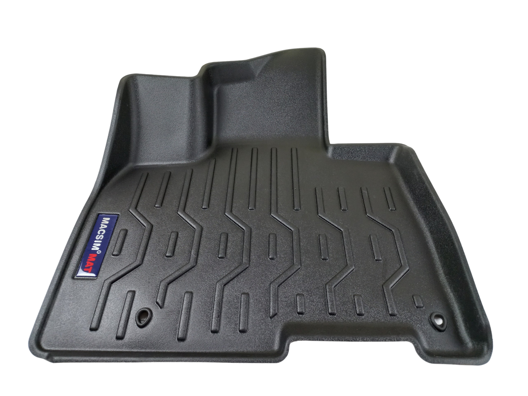 Thảm lót sàn xe ô tô Kia Carnival bản 8 chỗ Nhãn hiệu Macsim chất liệu nhựa TPV cao cấp màu đen