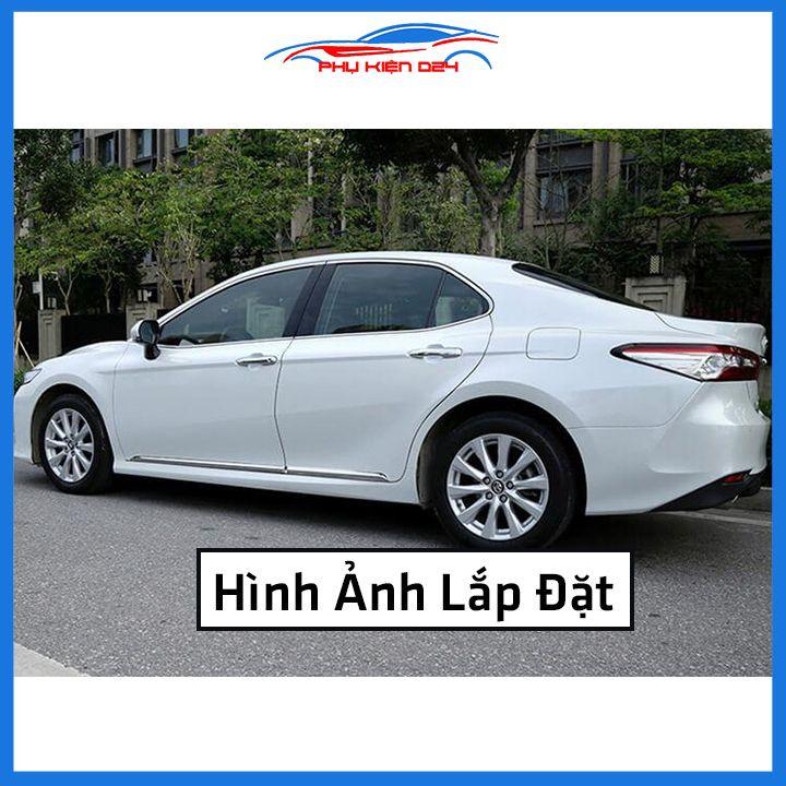 Bộ ốp nẹp sườn Camry 2019-2020-2021-2022 mạ crom trang trí làm đẹp xe