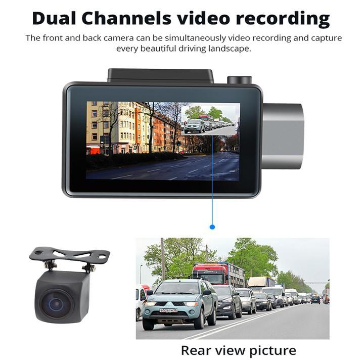 Camera hành trình thương hiệu cao cấp Phisung K11 - Android 4G, Wifi, 3 inch - Hàng Chính Hãng