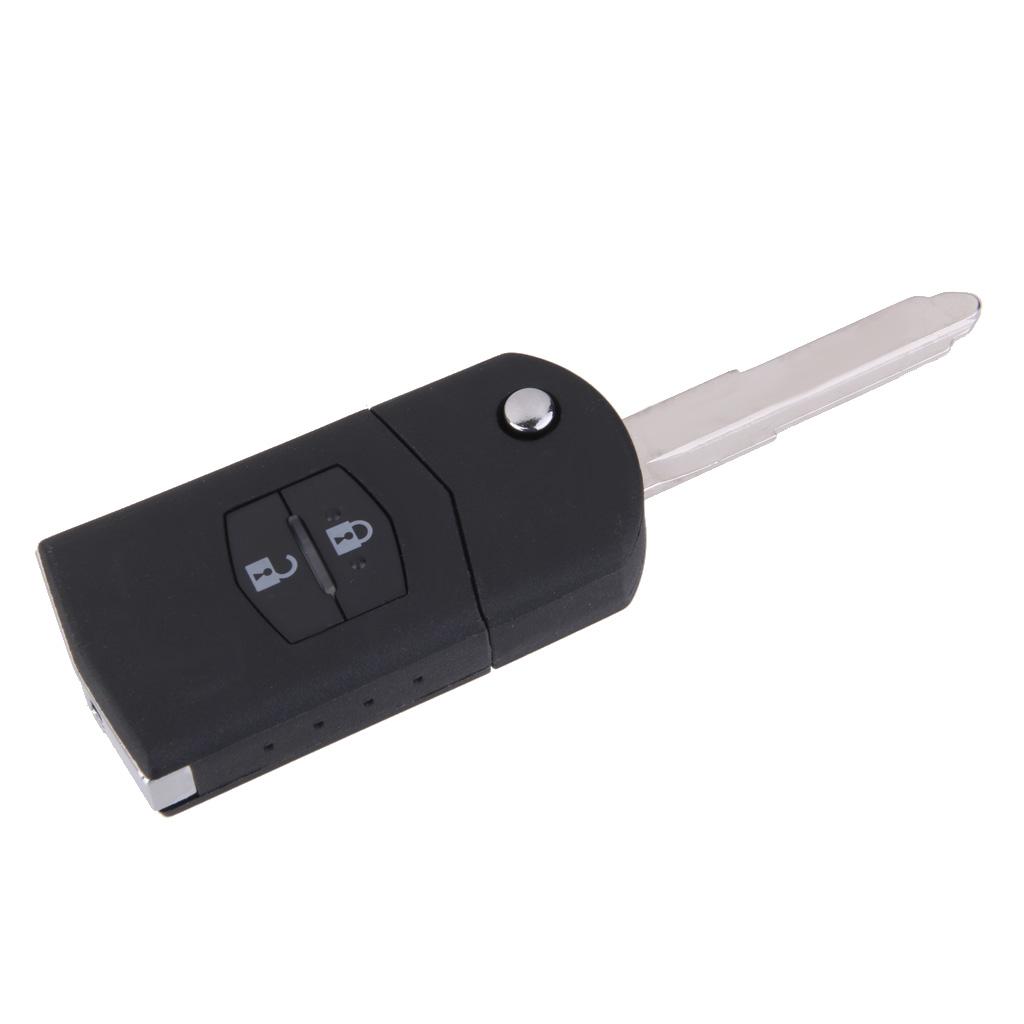 2 BUTTONS COVER / Key Shell Case for 3 5 6 Remote Key Case Black Color