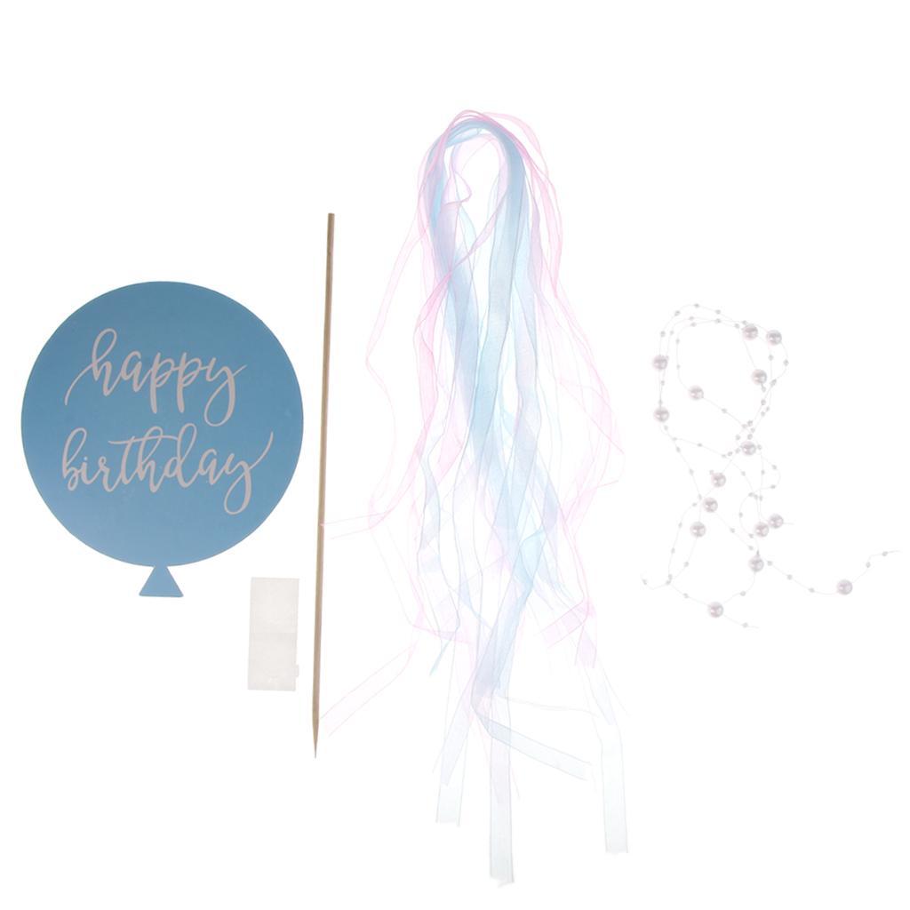 Cake Topper Insert Card Sticks Birthday Party Cake Centerpieces Decor