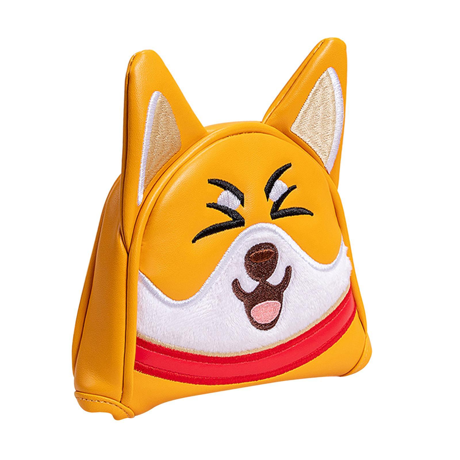 Golf Mallet Putter Head Cover Stylish Outdoor PU Leather Golf Club Headcover