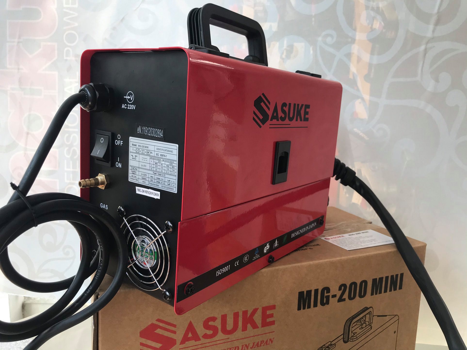 Máy hàn MIG không dùng khí 3 chức năng Sasuke Mig-200Mini- Hàng chính hãng