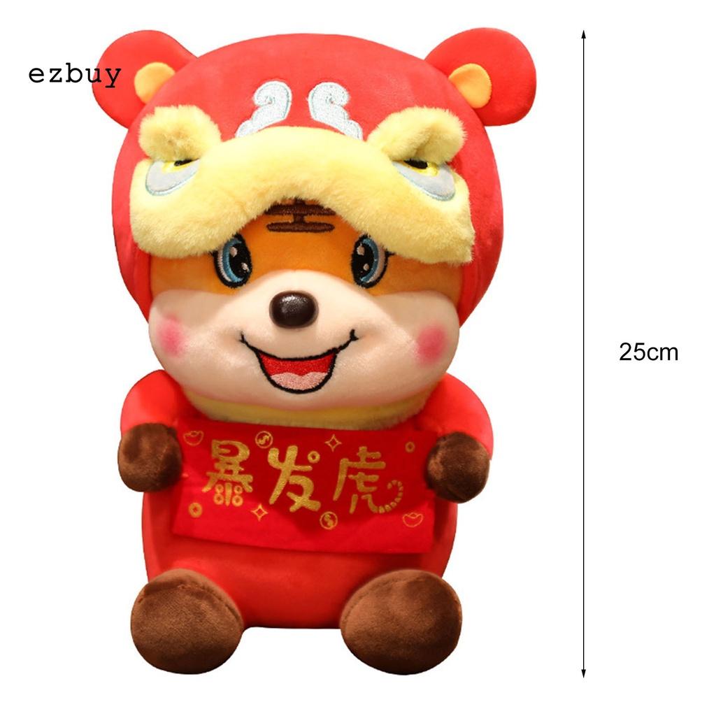 Exquisite Plush Toy Tiger 2022 Chinese New Year Mascot Stuffed Toy Novelty for Home