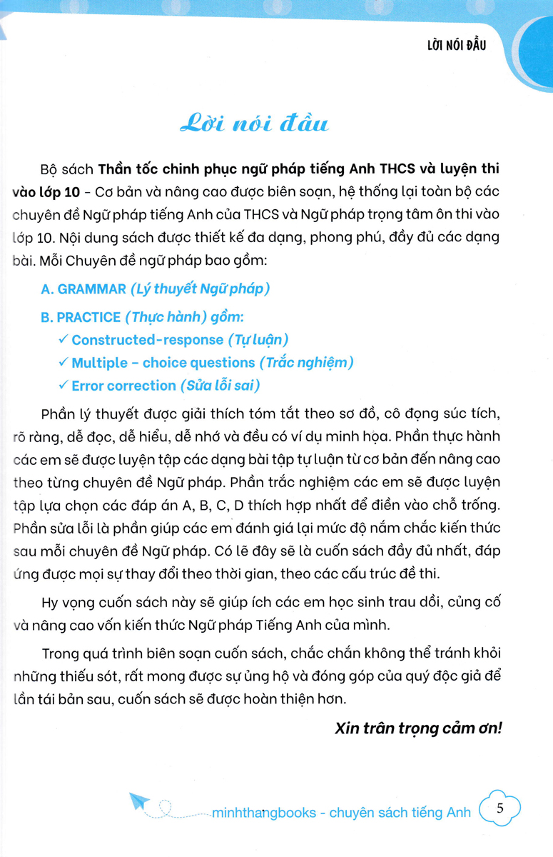 The Langmaster - Thần Tốc Chinh Phục Ngữ Pháp Tiếng Anh Trung Học Cơ Sở & Luyện Thi Vào Lớp 10 - Tập 1 _MT