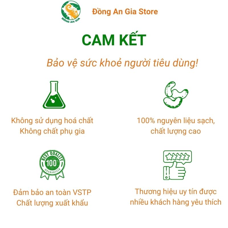 Hạt điều rang củi gói hút chân không Hải Bình 500g