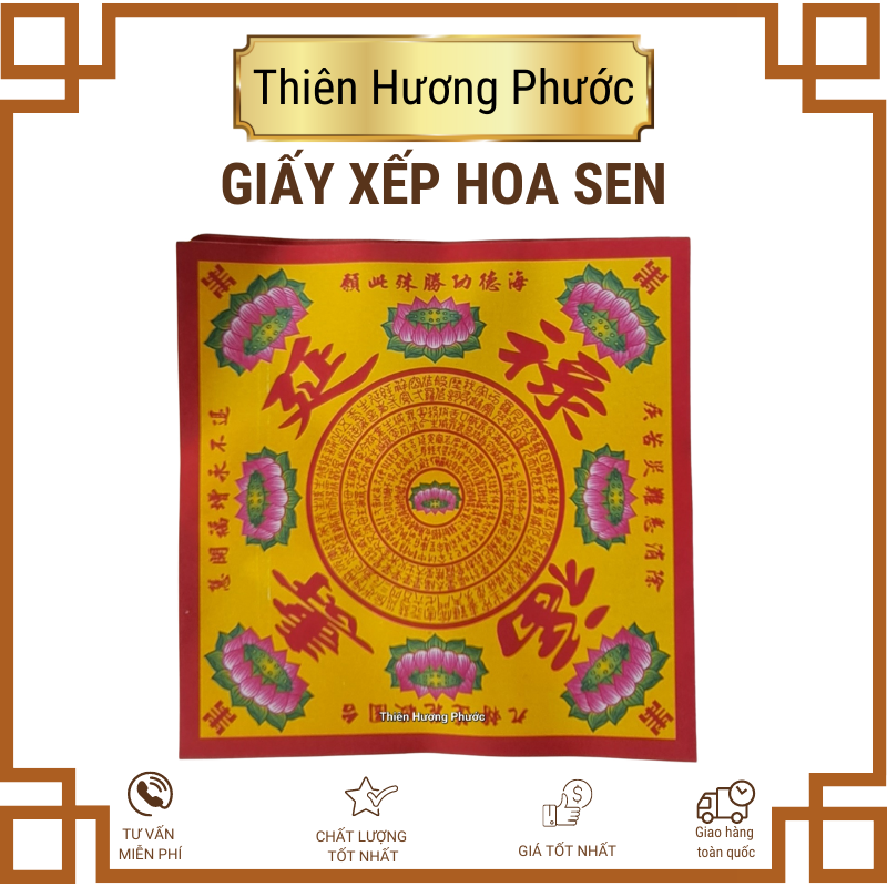 Giấy xếp hoa sen 100gr