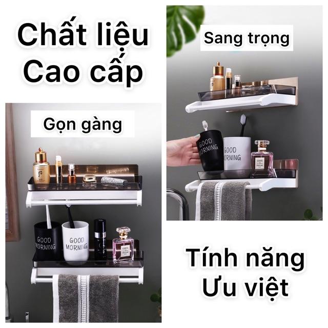 Kệ dán tường đa năng, kệ để đồ phòng tắm, kệ nhựa, kệ để đồ nhà bếp, kệ để đồ phòng bếp phong cách hiện đại