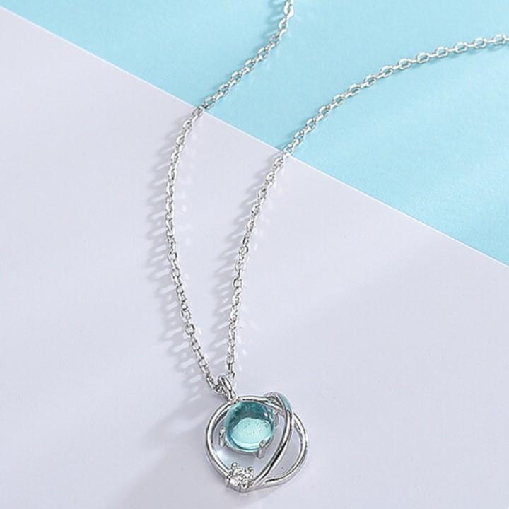 Vòng cổ bạc 925 Hành tinh xanh
