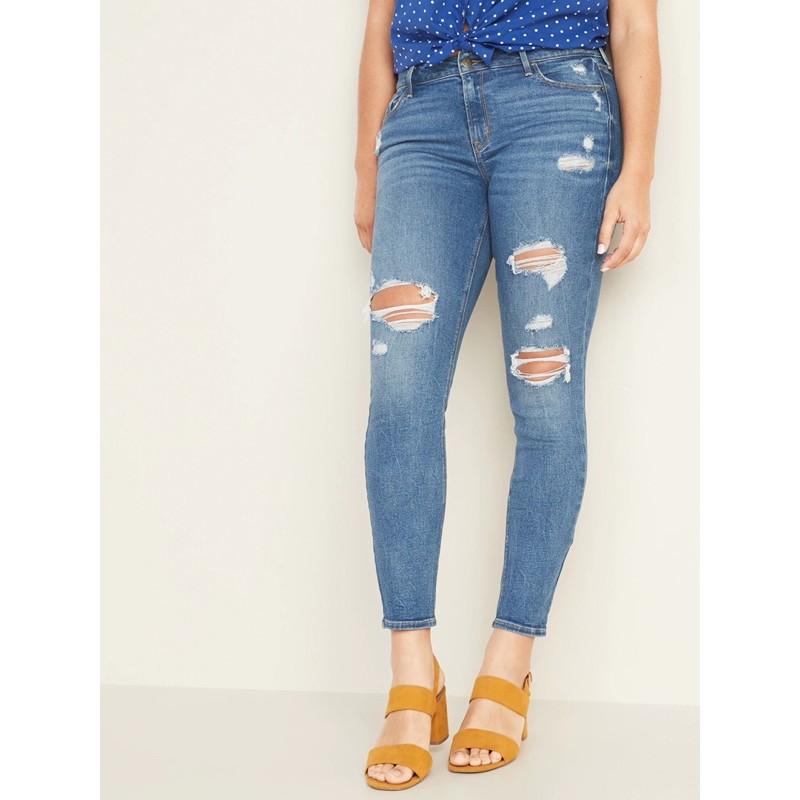 Quần jeans ôm rách xuất xịn