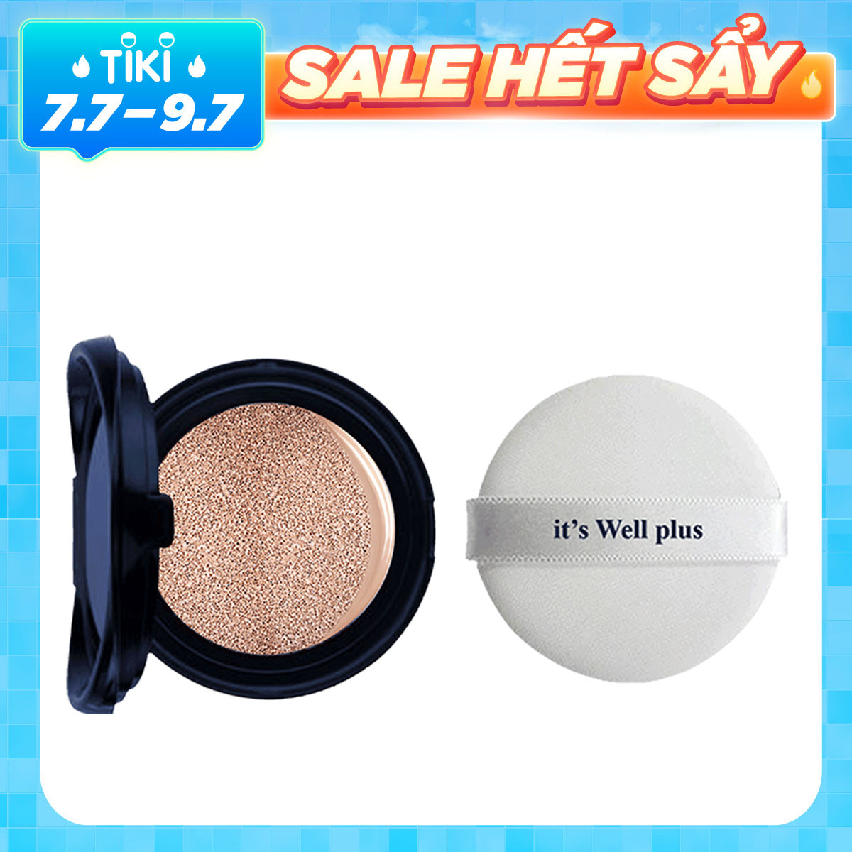 Lõi Phấn Nước Trang Điểm Kiềm Dầu &amp; Dưỡng Trắng Da it's Well plus Snail Calendula 333 Platinum CC Cushion SPF50+/PA+++ Matte (15g)