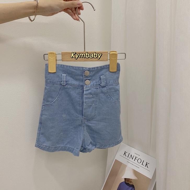 Quần short jean cạp cao cho bé Q649