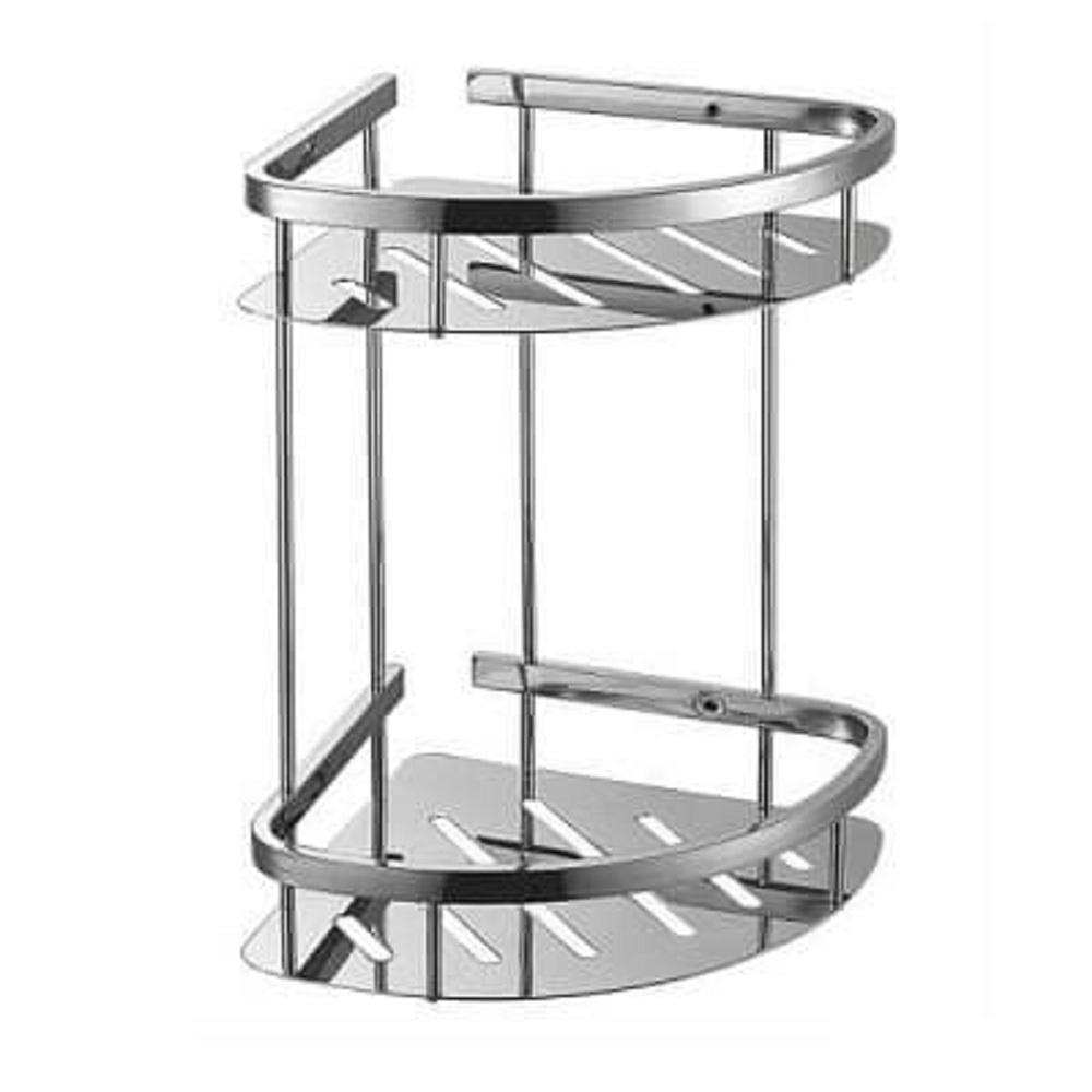 Kệ Góc Nhà Tắm 2 Tầng Inox 304 Cao Cấp Sáng Bóng Tiện Dụng - Kệ Góc Nhà Tắm 2 Tầng Inox 304 Cao Cấp Sáng Bóng Tiện Dụng - Hàng Loại 1