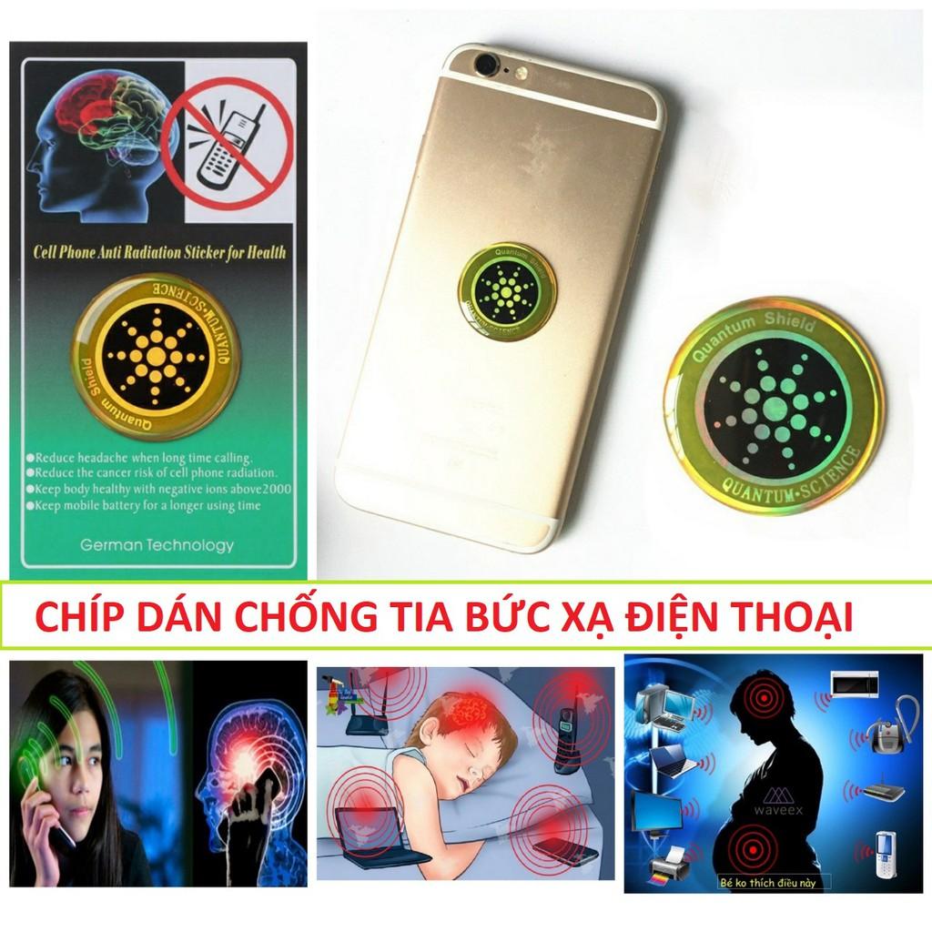 Miếng dán chống bức xạ điện thoại Quantum shield bảo vệ sức khỏe an toàn