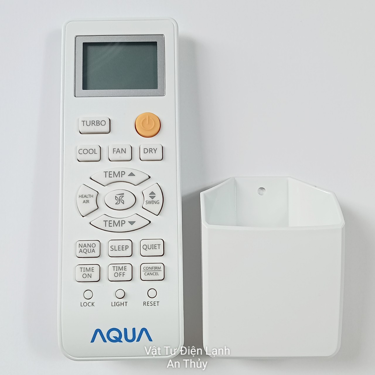 Remote máy lạnh AQUA nút nguồn màu cam HÀNG HÃNG - Điều khiển máy lạnh AQUA - Remote điều hòa AQUA - Điều khiển điều hòa