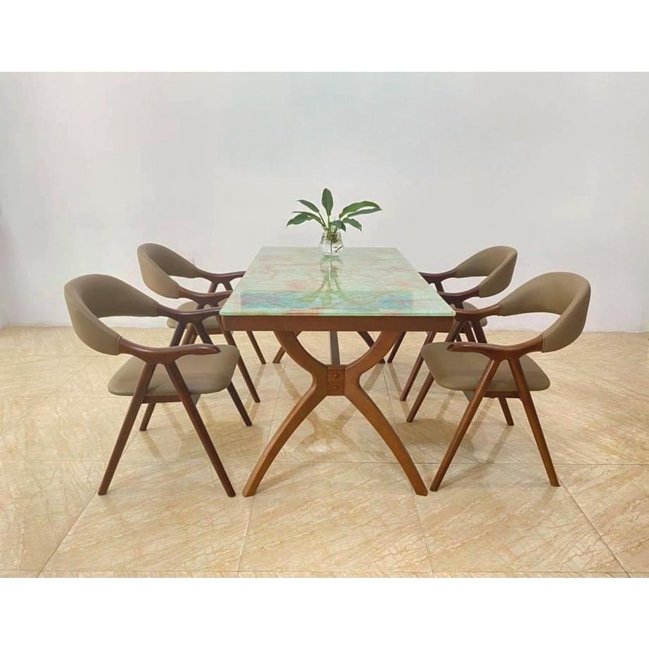 BỘ BÀN ĂN ĐÁ SUNNY-1m6