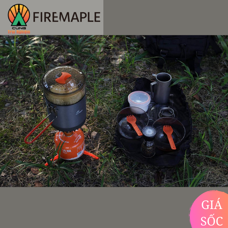 Bộ Nồi Đa Năng Dã Ngoại Chuyên Dụng Fire Maple FMS-STEAM Cho Hoạt Động Nấu Ăn Ngoài Trời ISLAND STEAM KIT
