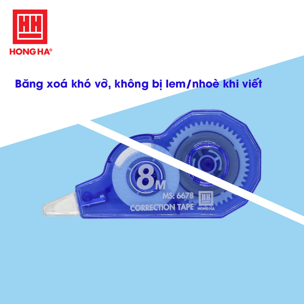 Combo 3 Băng xóa XB-01 Hồng Hà - 6678