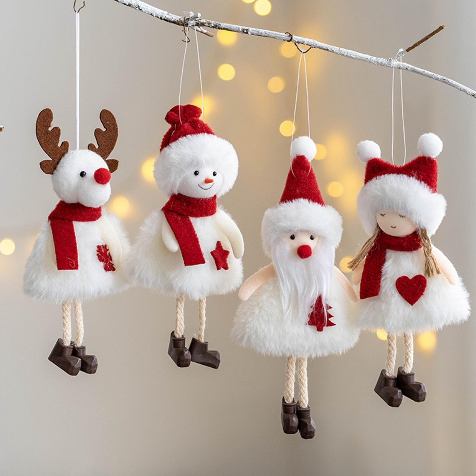 Christmas Tree Hanging Doll Plush Doll Ornaments Decorations Pendant for Party Decor
