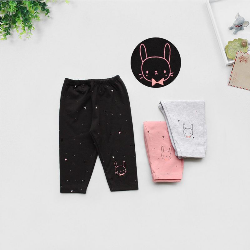 Legging lửng cotton mềm cho bé gái 1-13 tuổi