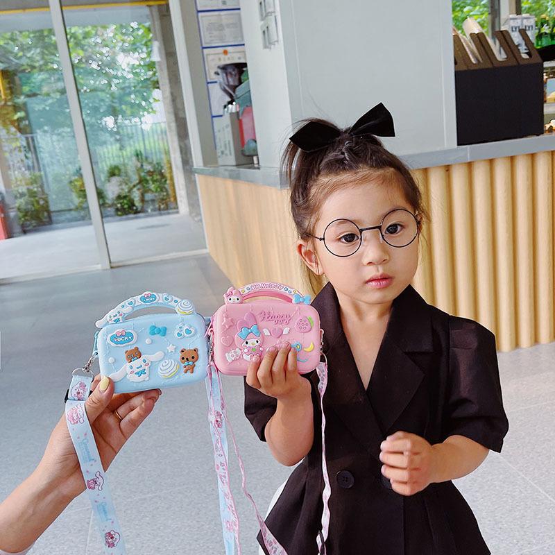 Sanrio Trẻ Em Mỹ Giai Điệu Ví Đựng Tiền Xu Bé Con Túi 2021 Mới Nhỏ Vai Cô Gái Đeo Túi Tiền,