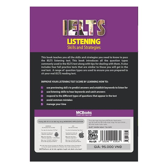 Ielts Listening-Skills And Strategies (Bộ Sách Ielts Mike) (Tặng kèm Kho Audio Books)