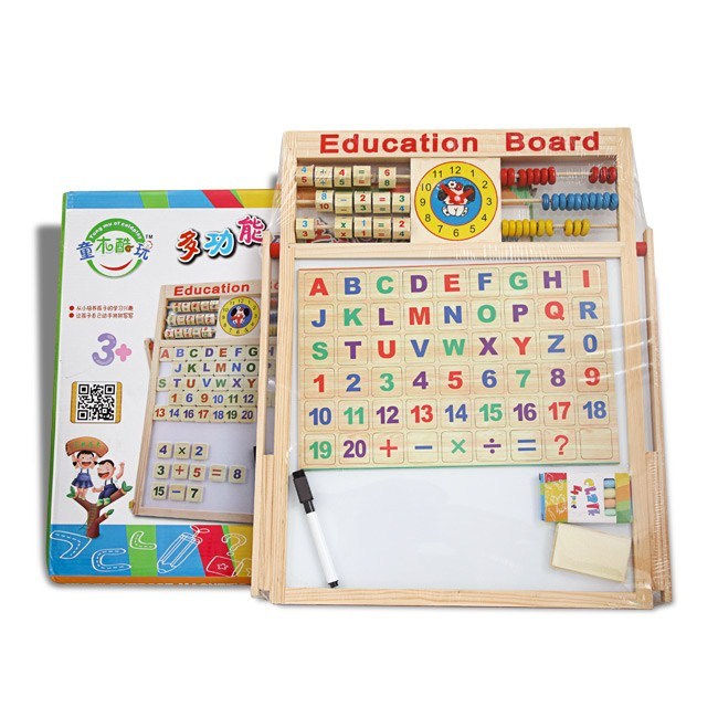 Bảng từ 2 mặt Education Board và bộ chữ số cho bé