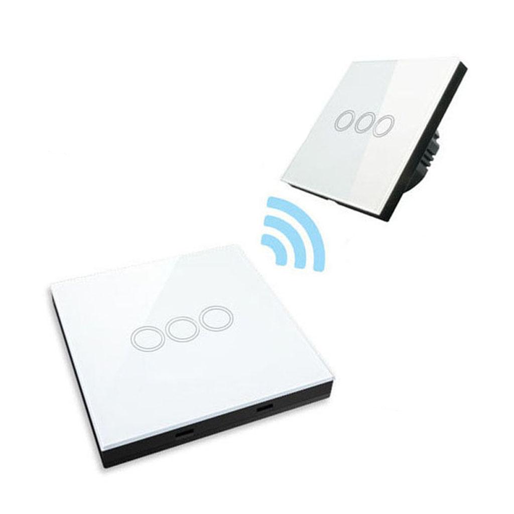 Touch Wall Switch with Wireless Remote Controller Panel Switch