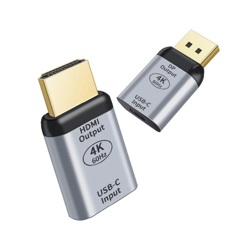 Đầu chuyển Usb Type-c từ laptop, Táo Air/ Pro M1 ra HDMI/ Displayport trên màn hình hỗ trợ 4k60hz