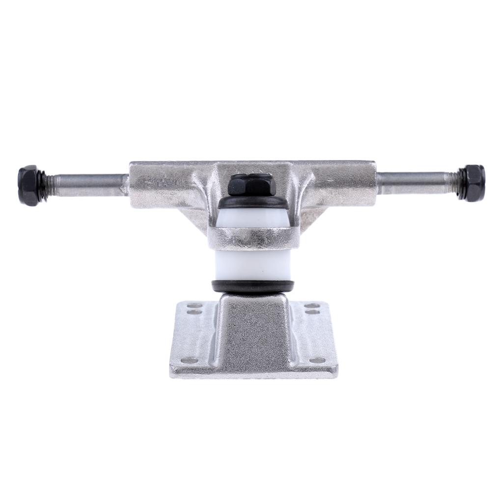 2xAluminum Alloy 3.25"/83mm Skateboard Truck Longboard Truck Outdoors Silver