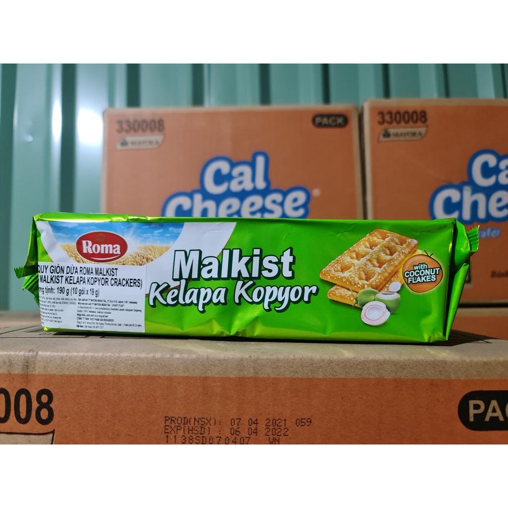 Bánh quy giòn vị dừa Roma Malkist 190g
