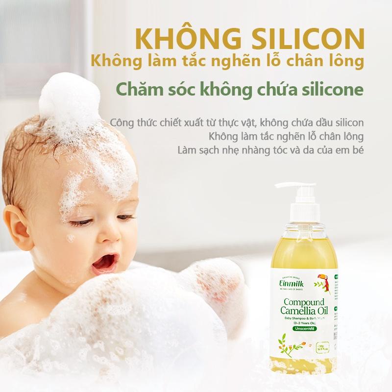 Dầu gội và sữa tắm dành cho trẻ em 2 trong 1 thương hiệu Einmilk