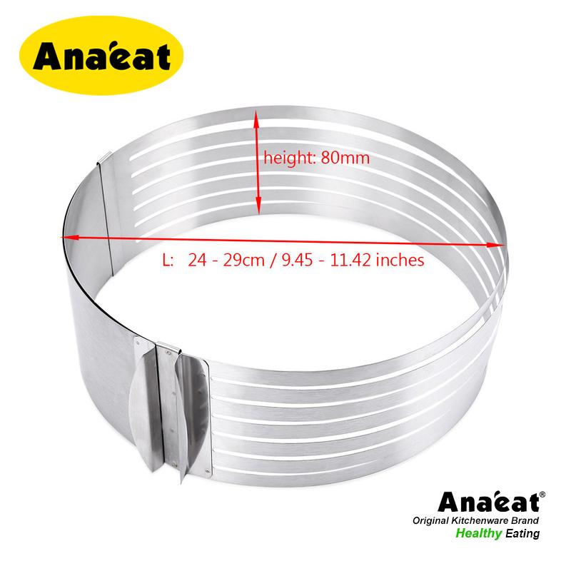 Khuôn Cố Định ANAEAT Hình Tròn Có Thể Điều Chỉnh Tiện Dụng Để Cắt Bánh