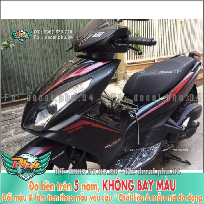 Tem rời Air blade Zin chỉ đỏ đen 2013 -1